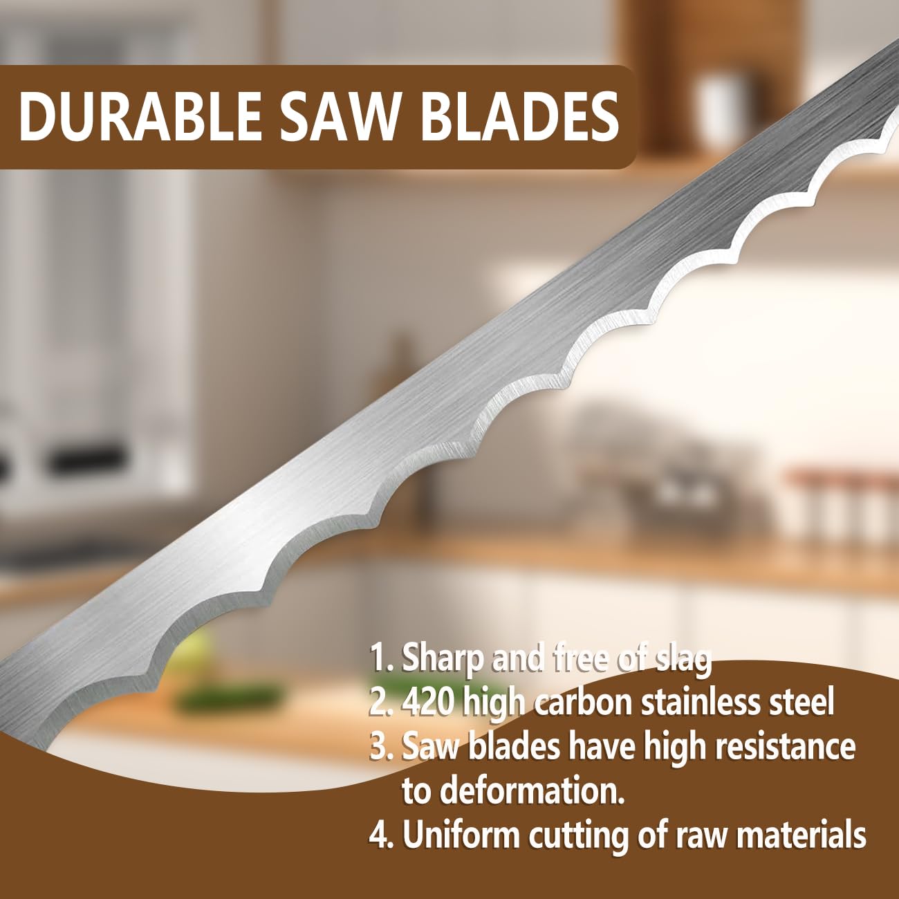 AAEJE sourdough slicing knife ideal for long baguettes.