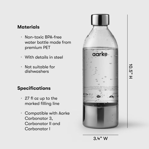 Bottle on kitchen counter complements modern spaces.