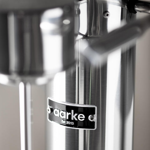 Aarke cleaning cloth included for easy maintenance