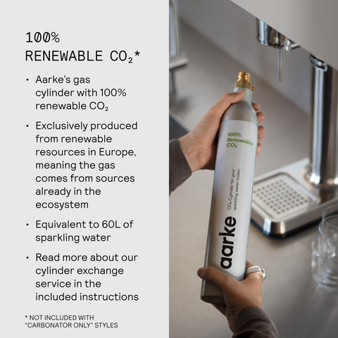 Aarke Carbonator III pours crisp sparkling water from the nozzle
