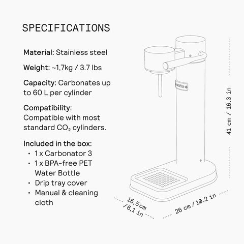 Aarke unboxing kit includes PET bottle and essentials for quick setup.
