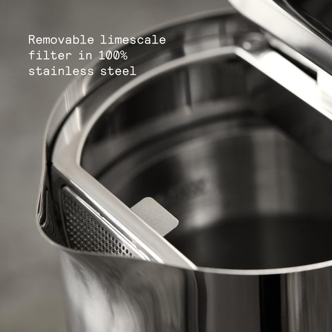 Aarke temperature settings range for coffee and tea brewing.