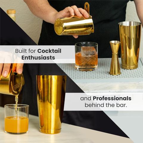A Bar Above 304 stainless steel shaker showing durable construction for heavy use.
