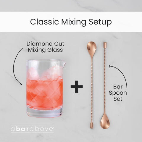 A Bar Above dishwasher-safe crystal mixer simplifies cleanup after service.