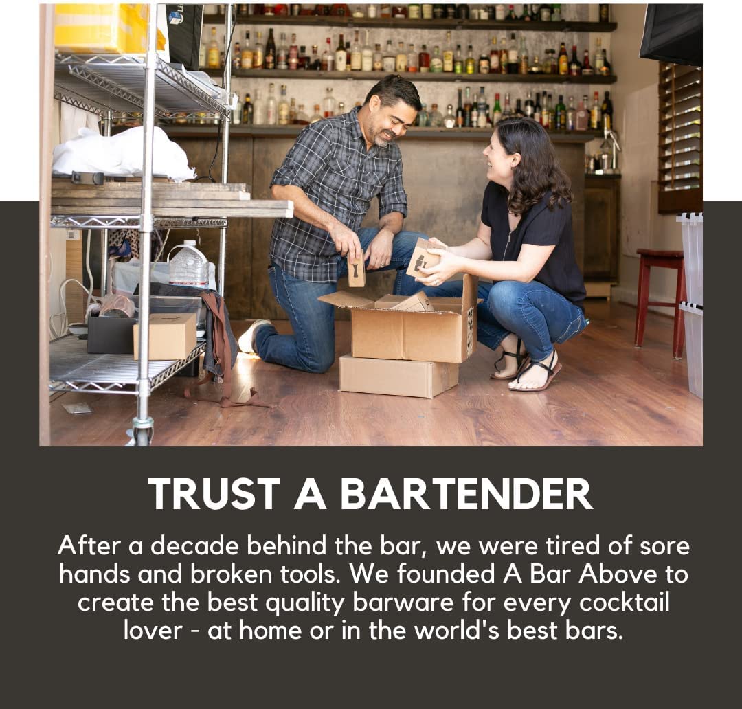 A Bar Above hanging hook design enables tidy storage