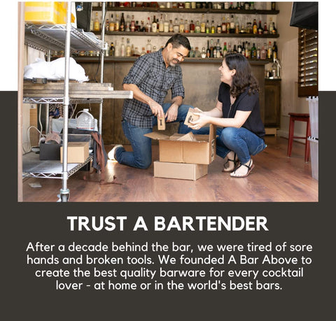 A Bar Above hanging hook design enables tidy storage