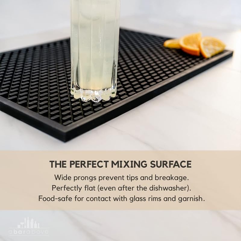 A Bar Above food-safe silicone bar mat ready for daily professional use.