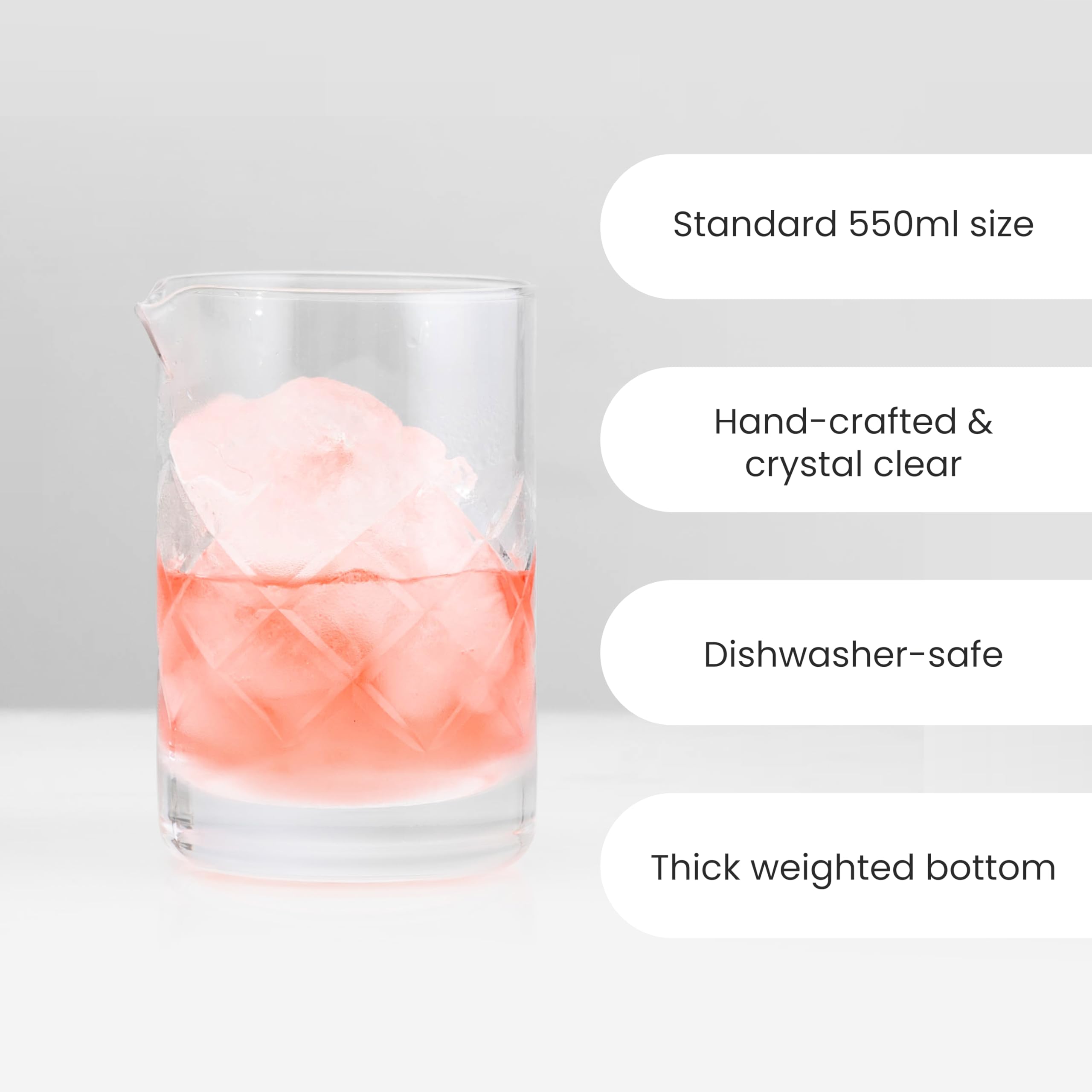 A Bar Above compatible with Hawthorne and Julep strainers for versatile prep.
