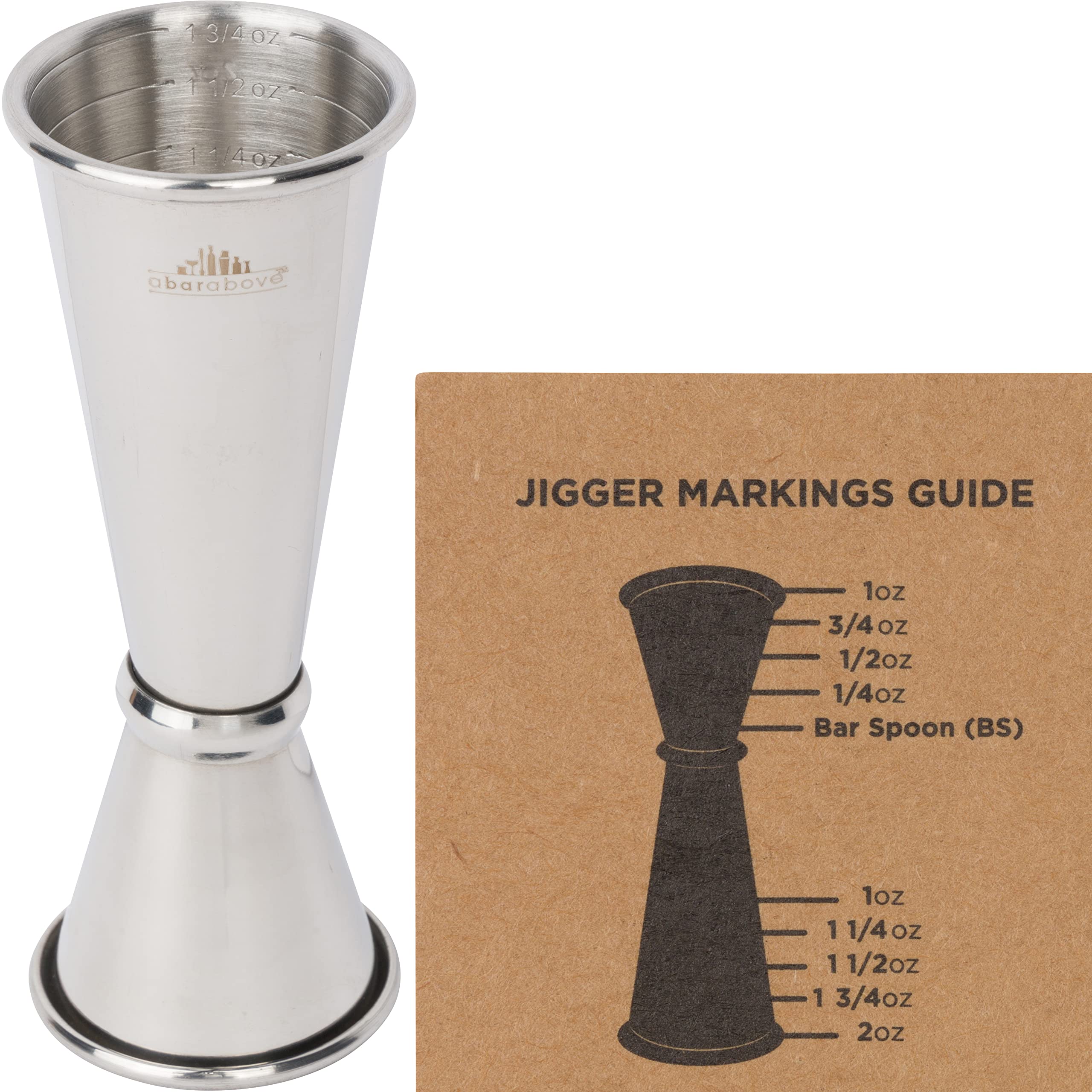 A Bar Above jigger in side view for precise pouring