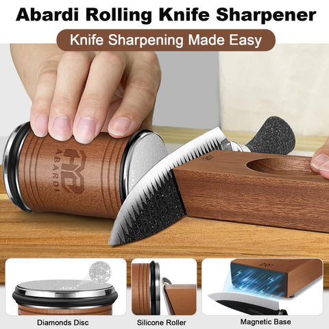 Abardi diamond disc 400 grind edge sharpness for daily prep.
