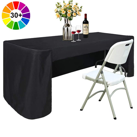 ABCCANOPY 6ft rectangle tablecloth on a table for a clean banquet look