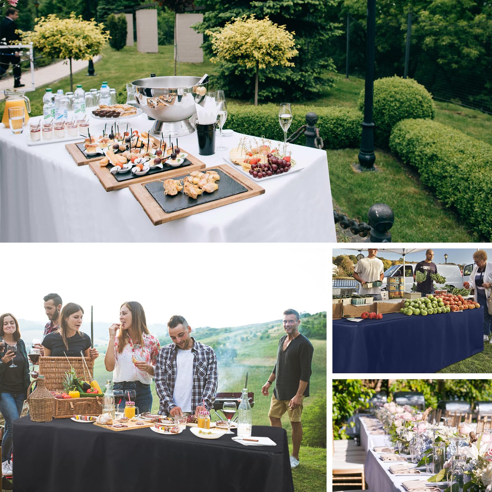 ABCCANOPY easy-care tablecloth stores neatly between events
