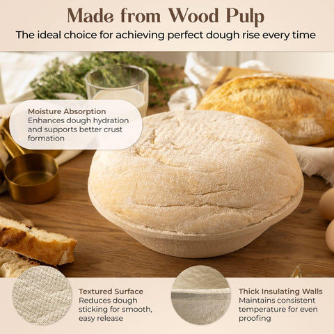 ABIOTO durable natural wood fibers provide reliable proofing support.