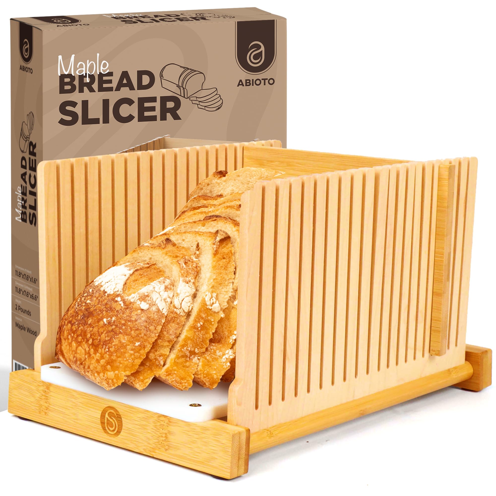 Abioto bread slicer base in HDPE for smooth, splinter-free cuts