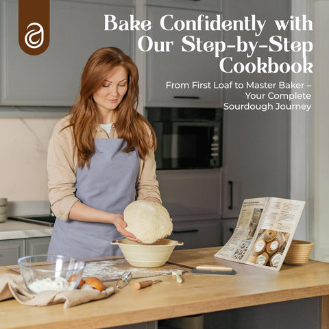Abioto cookbook and stencil set guiding from starter to loaf