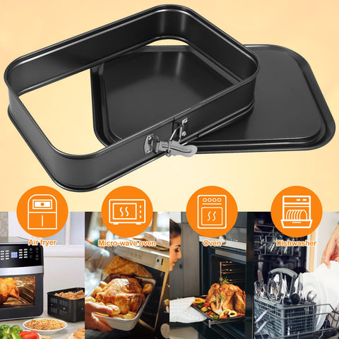 Abizarch pan compatibility with oven microwave and air-fryer