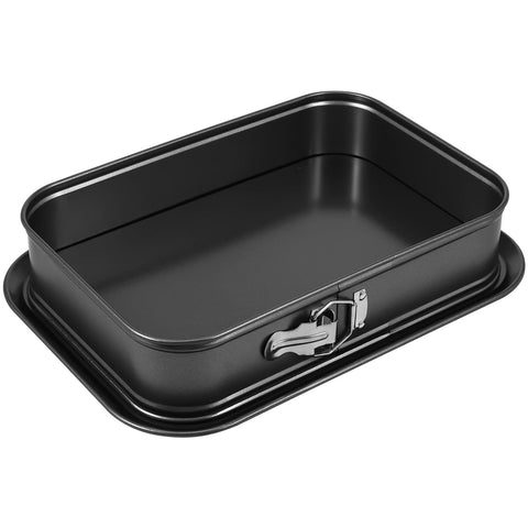Abizarch springform rectangle pan with removable bottom for easy cake release