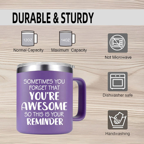 Abledn 18/8 food-grade stainless steel mug offers durable, rust-resistant use