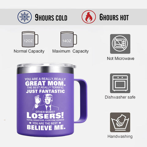 Abledn Don't Mess With Mamasaurus mug with BPA-free lid for safe sipping.