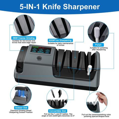 Abledn knife sharpener angle clamp shows precise blade angle adjustments.