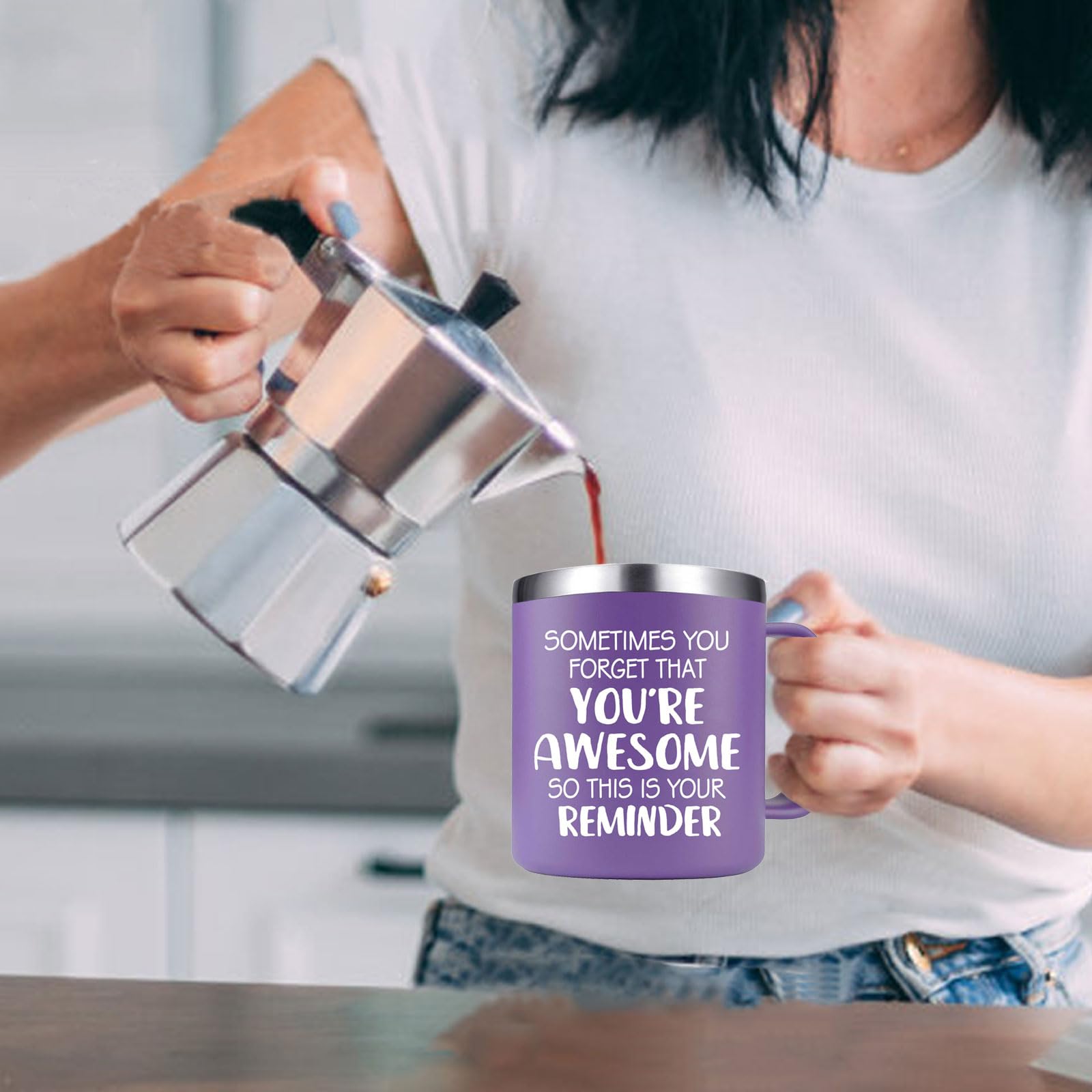 Abledn Multipurpose mug suitable for coffee, tea, juice, or water on the go