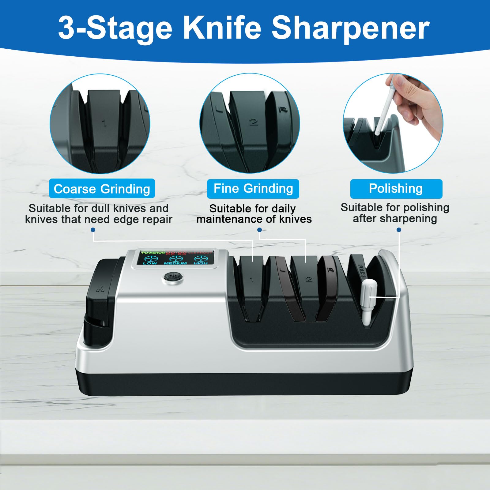 Abledn Upgrade angle-guidance system ensuring accurate blade sharpening.