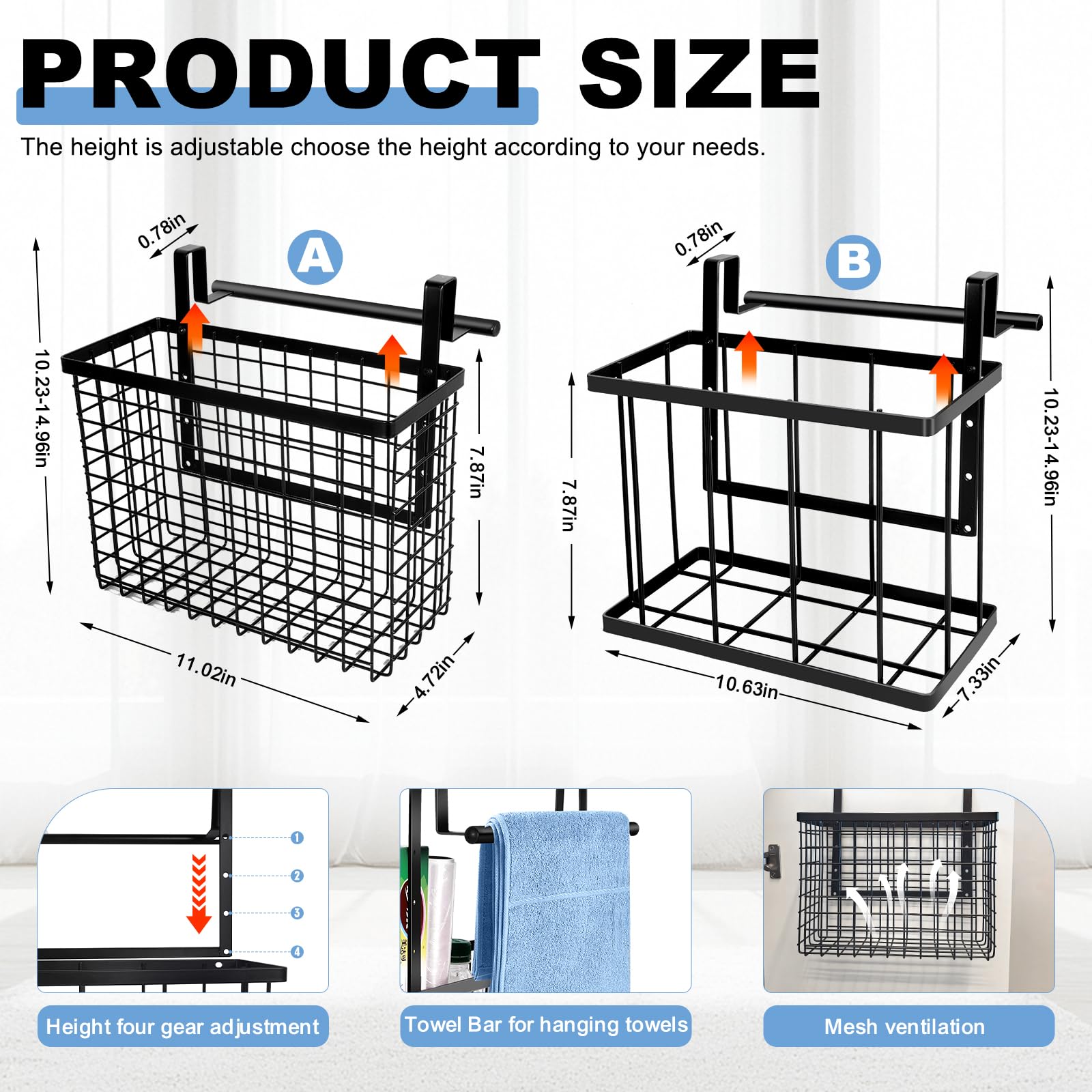 Aboevnc two-pack on door keeps baking sheets neatly organized