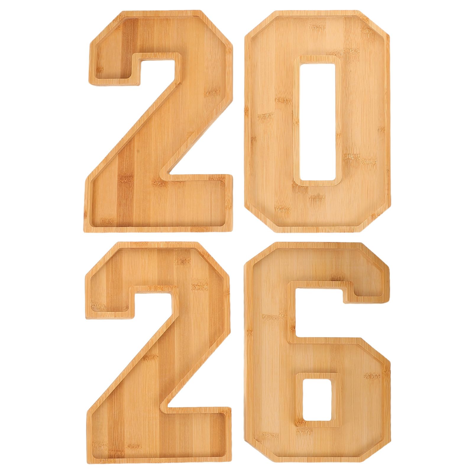 ABOOFAN 1-set 2026 tray front view showing fillable numbers for elegant display.