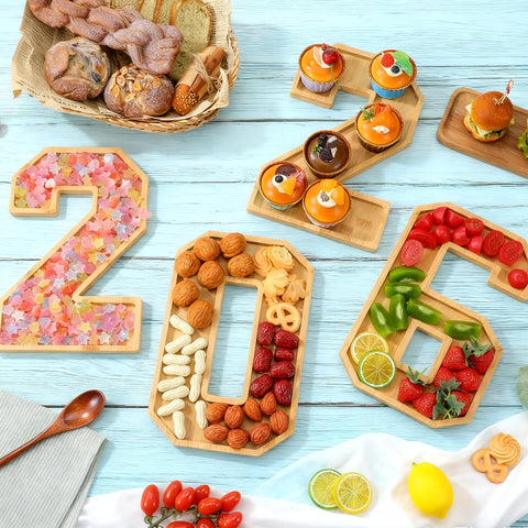 ABOOFAN divided appetizer tray keeps snacks neatly separated for easy access.