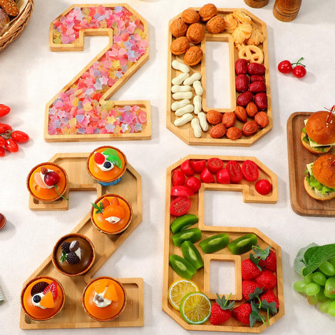 ABOOFAN fruit and dessert sectioned platter ideal for gatherings and celebrations.