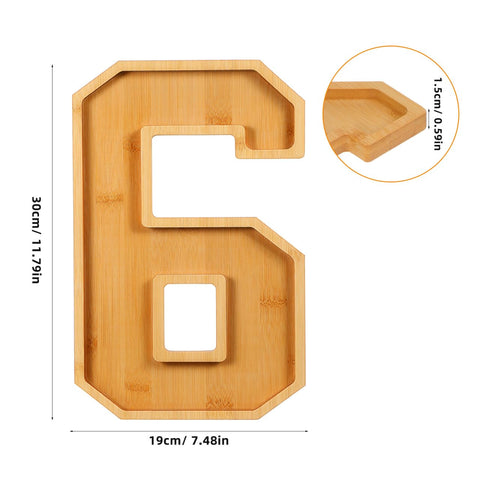 ABOOFAN wooden tray close-up highlights rustic wood grain and durability.