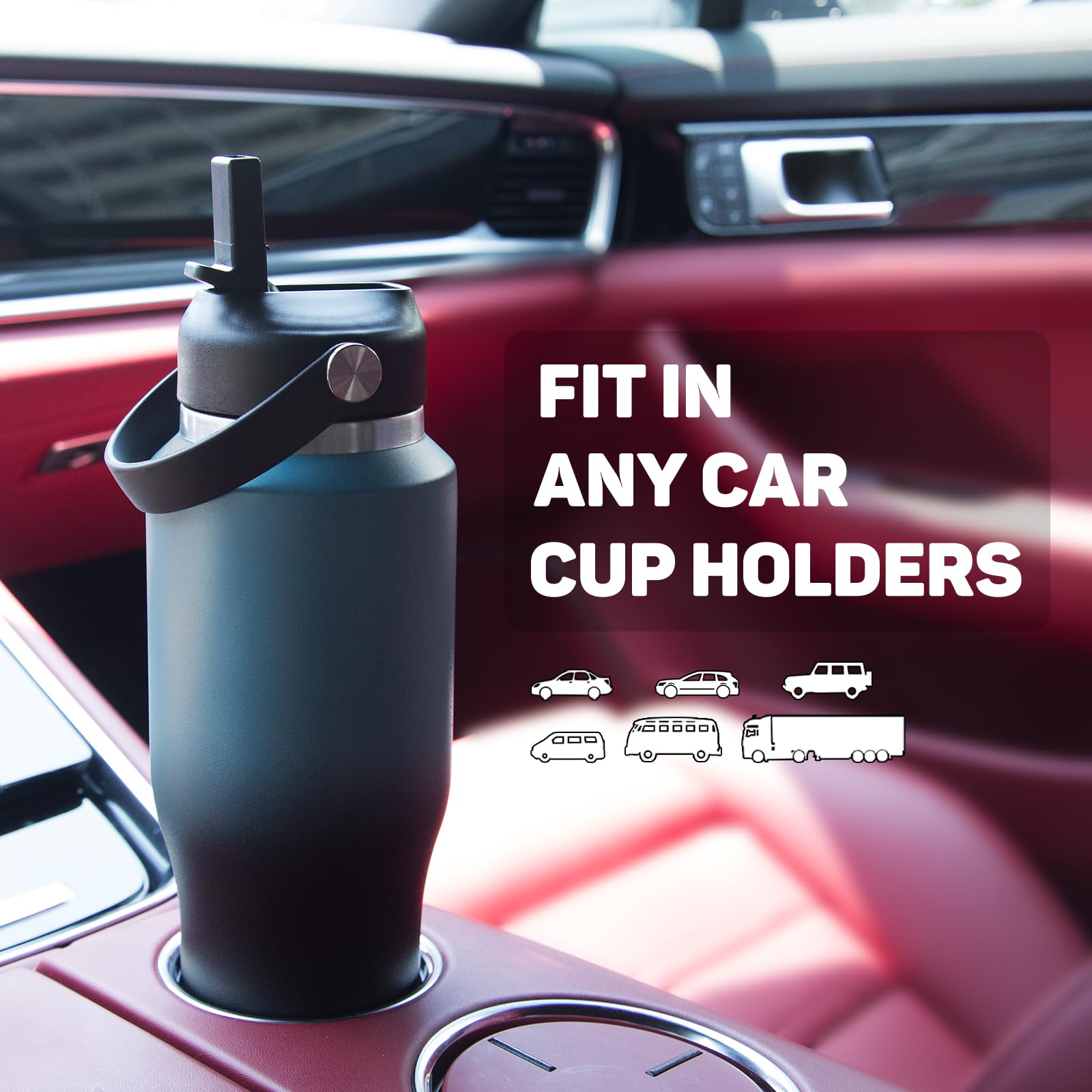 ABOTOCUP powder-coated finish offers a non-slip grip during activities.