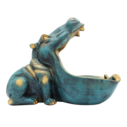 aboxoo hippo decor statue brightens shelves and tabletops
