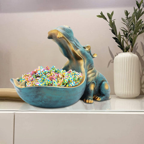 aboxoo hippo desk organizer doubles as sculpture and storage