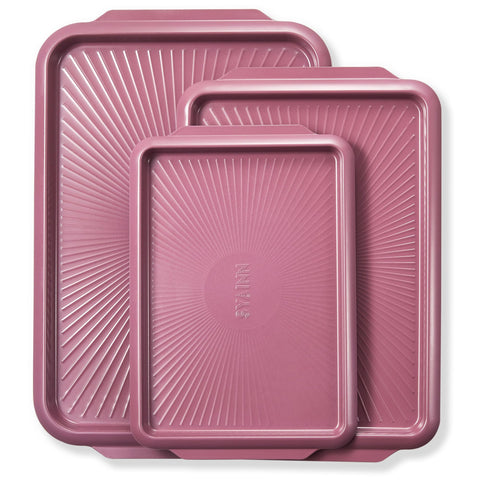 Absorated SYAINN half-pan with non-stick ceramic coating for easy food release.