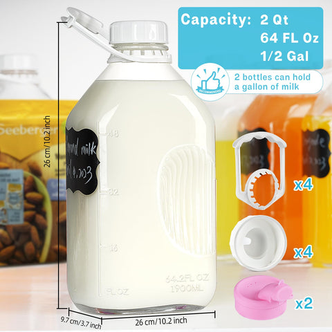 Absovetu breastmilk jug with scale lines for accurate portion tracking.