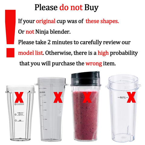 Two-pack ABTER Ninja blender cups enables quick replacements and less downtime