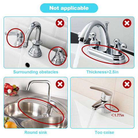 Abulun five-degree-slope faucet mat redirects water for faster drying.