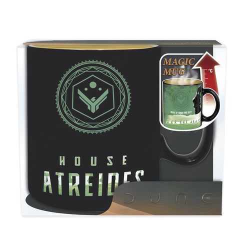 ABYSTYLE Dune color-reveal ceramic mug reveals Atreides vs Harkonnen during tea or coffee