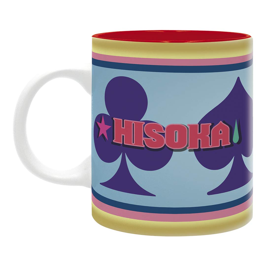 ABYSTYLE Hisoka mug – side view showing collectible design for display.