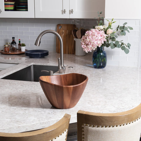 Lipper International Acacia Wave Bowl care maintenance tips.