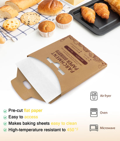 Acasimo white heat resistant parchment suitable up to 450F