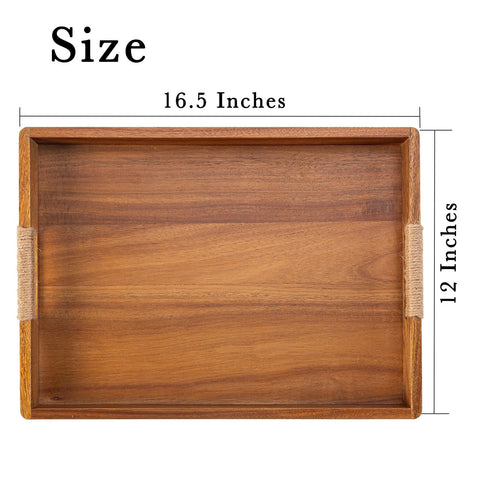 ACBORN large wooden tray with handles ideal for charcuterie and entertaining