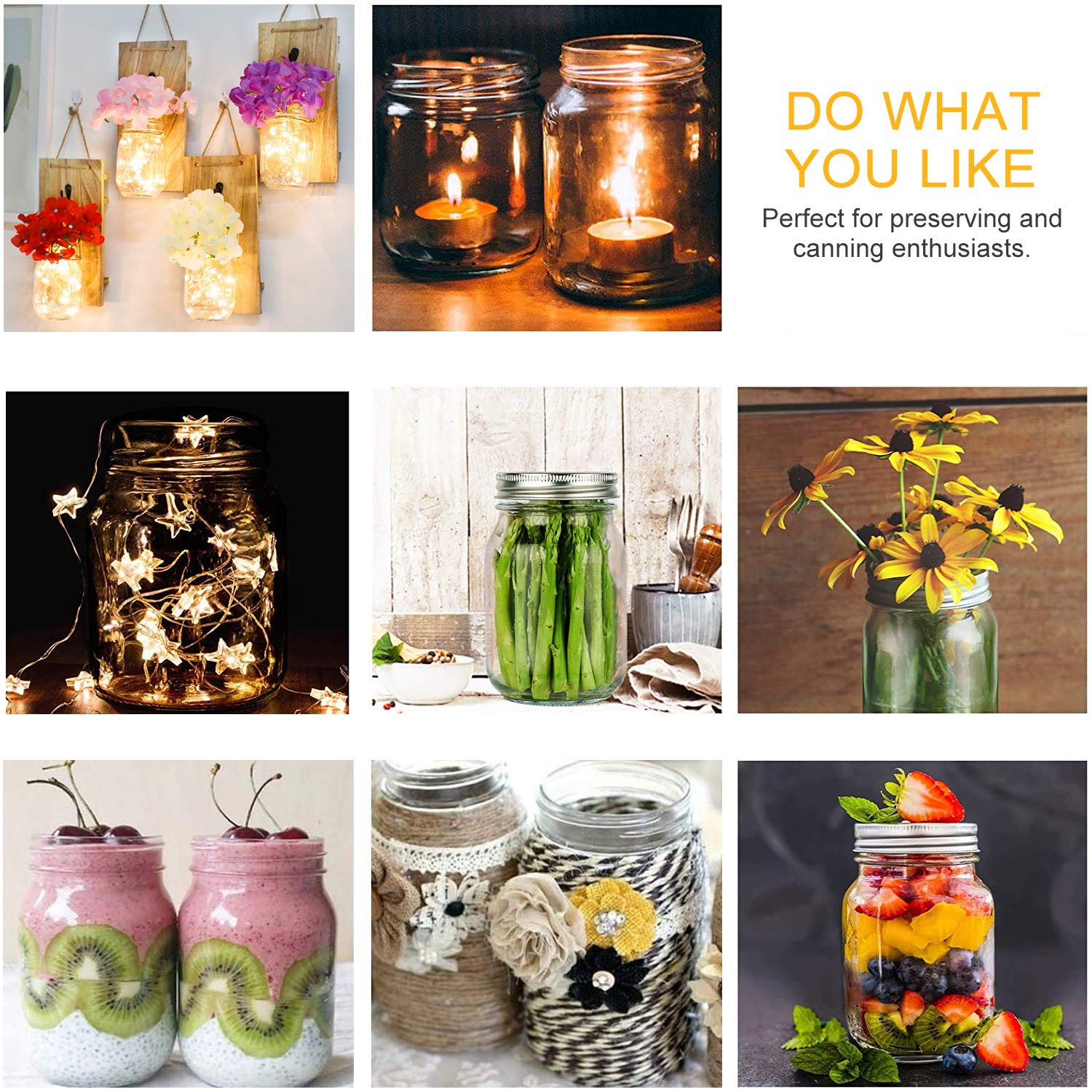 Dishwasher-safe jars for easy cleanup after gatherings