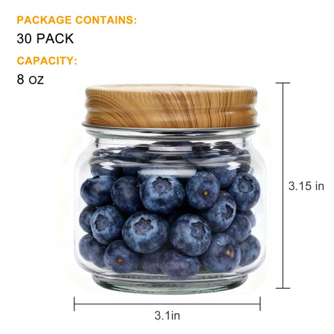 Accguan 8oz mason jar filled with honey showing versatile use