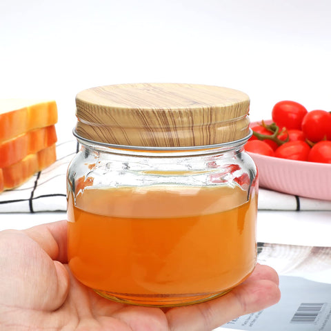 Accguan 8oz jars with included labels for easy event labeling