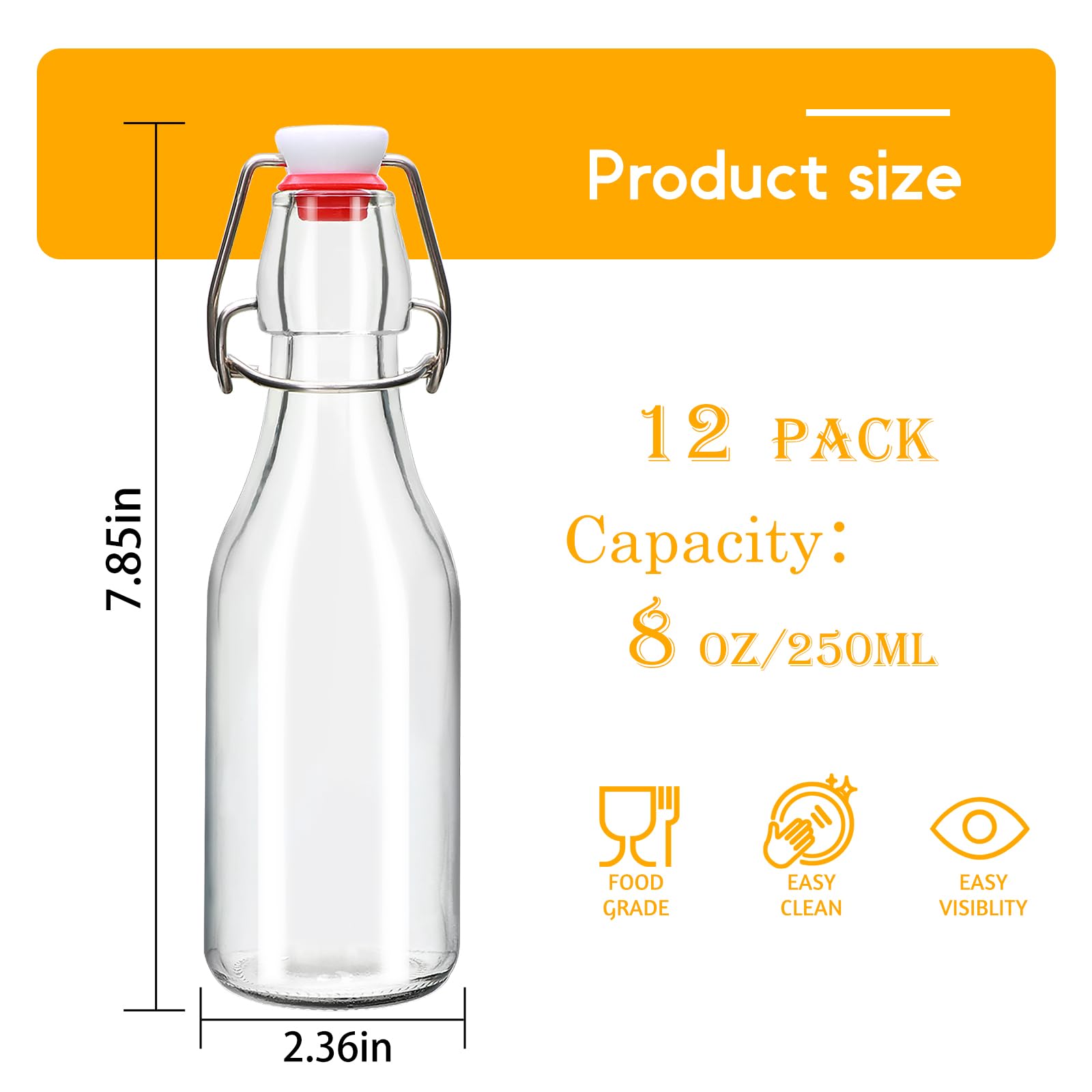 Accguan swing-top lid kit demonstrates secure sealing for oils, vinegars, and extracts