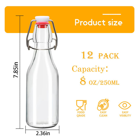 Accguan swing-top lid kit demonstrates secure sealing for oils, vinegars, and extracts