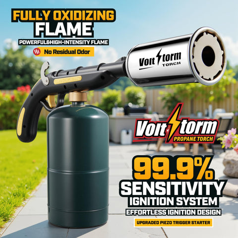 ACCUCRAFT Voltstorm cooking torch flame adjustment allows customizable heat for different tasks
