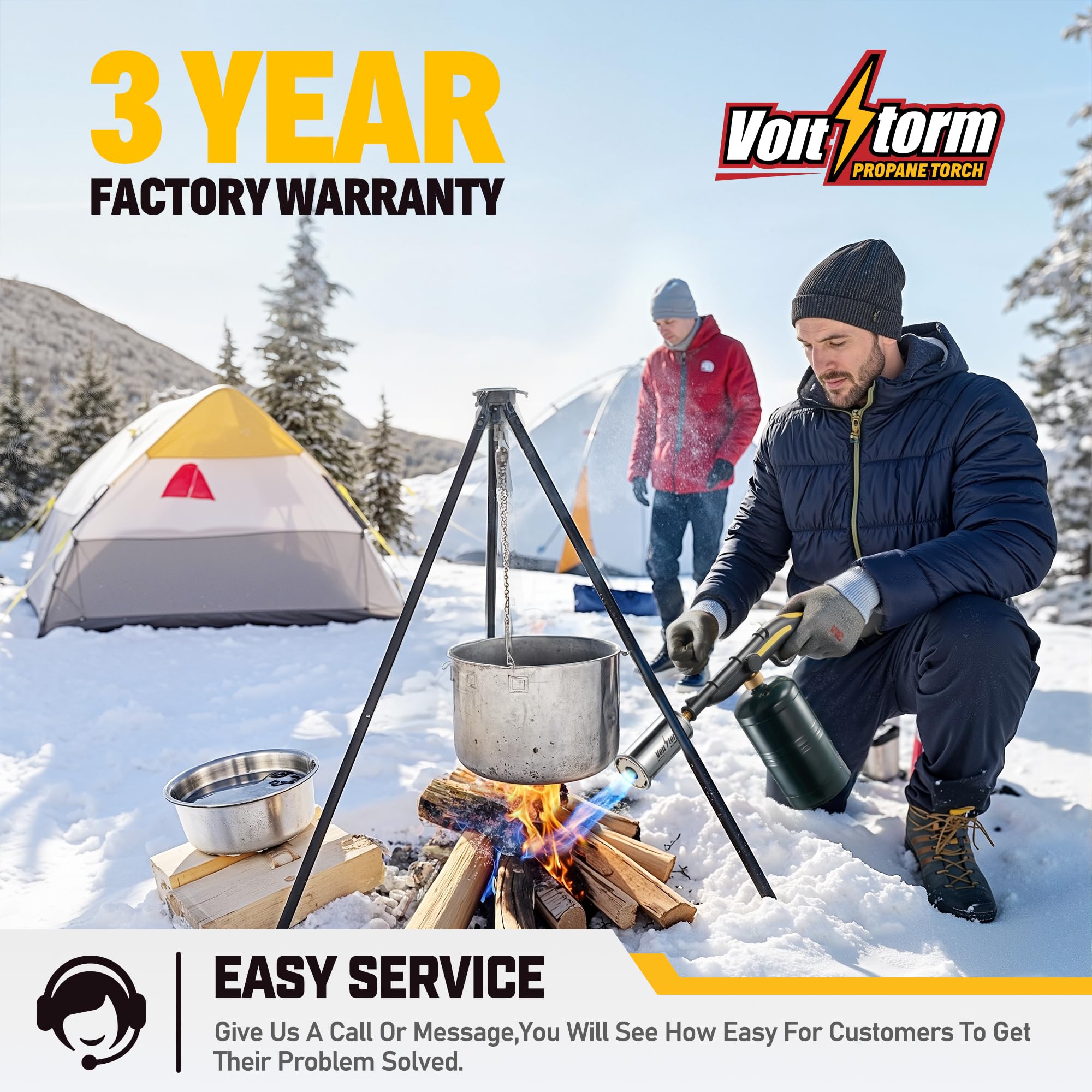 ACCUCRAFT Voltstorm ergonomic handle offers comfortable, lightweight use